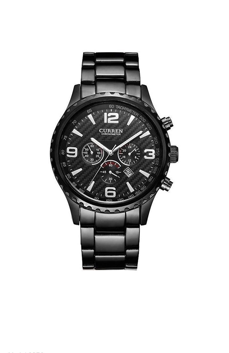Curren Casual Watch For Men Analog Stainless Steel - 8056 - Black