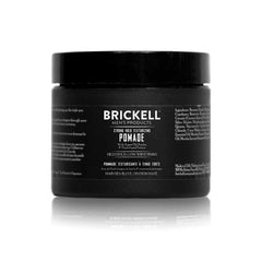 Brickell Men's Products Strong Hold Texturizing Pomade For Men, Natural and Organic, Pliable Hair Styling Fiber Pomade, 2 Ounce, Scented