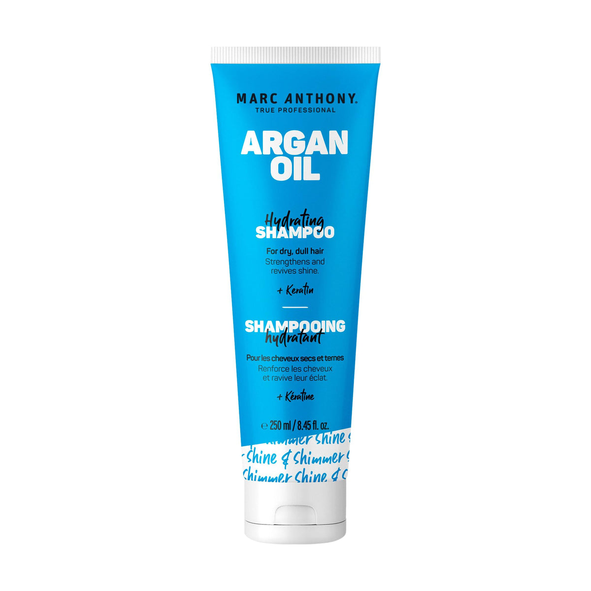 Marc Anthony Argan Oil Shampoo with Keratin - Moisturizing & Revitalizing for Dry, Dull Hair - Repairs, Strengthens & Enhances Shine with Nourishing Moroccan Argan Oil - 250ml