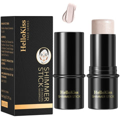 NIKITA.VIVI - Shimmer Stick Makeup Highlighter | Shimmer Cream Powder, Lasting Glow Finish Foundation Stick | Highlighter & Bronzer Pen, Face Brightens & Shades Pencil | Face Series | 6g (#01)