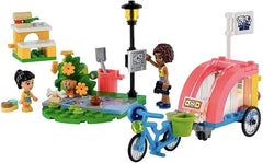 LEGO 41738 Friends Dog Rescue Bike Toy Set, Animal Playset for Kids, Girls and Boys Aged 6 Plus with Puppy Pet Figure and 2 Mini-Dolls, 2023 Series Characters