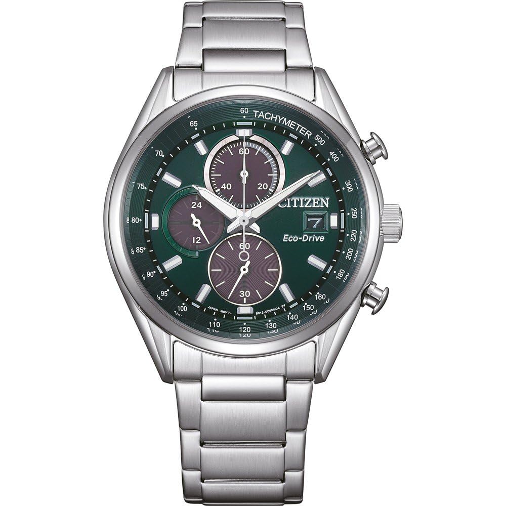 Citizen Men's Chronograph Eco-Drive Watch with Stainless Steel Strap CA0459-79X, Silver, Bracelet
