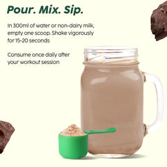 PLIX - THE PLANT FIX Strength Vegan Protein Powder 2 KG (Chocolate) Pea Protein Isolate and Brown Rice Blend, 25 g Protein, No Added Sugar, Gluten free