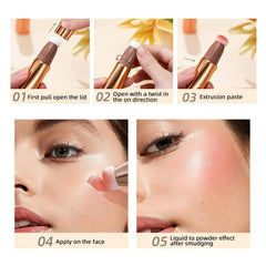 KANZA-Multifunctional Makeup Blusher | Liquid Face Concealer Pen | Waterproof & Long-Lasting Body Face Contouring Makeup | Matte Finish Liquid Contour Stick with Soft Cushion Applicator | 15g (#03)