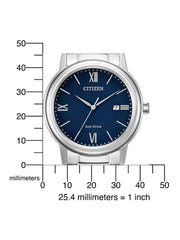 Citizen Mens Analogue Eco-Drive Watch with Stainless Steel Band