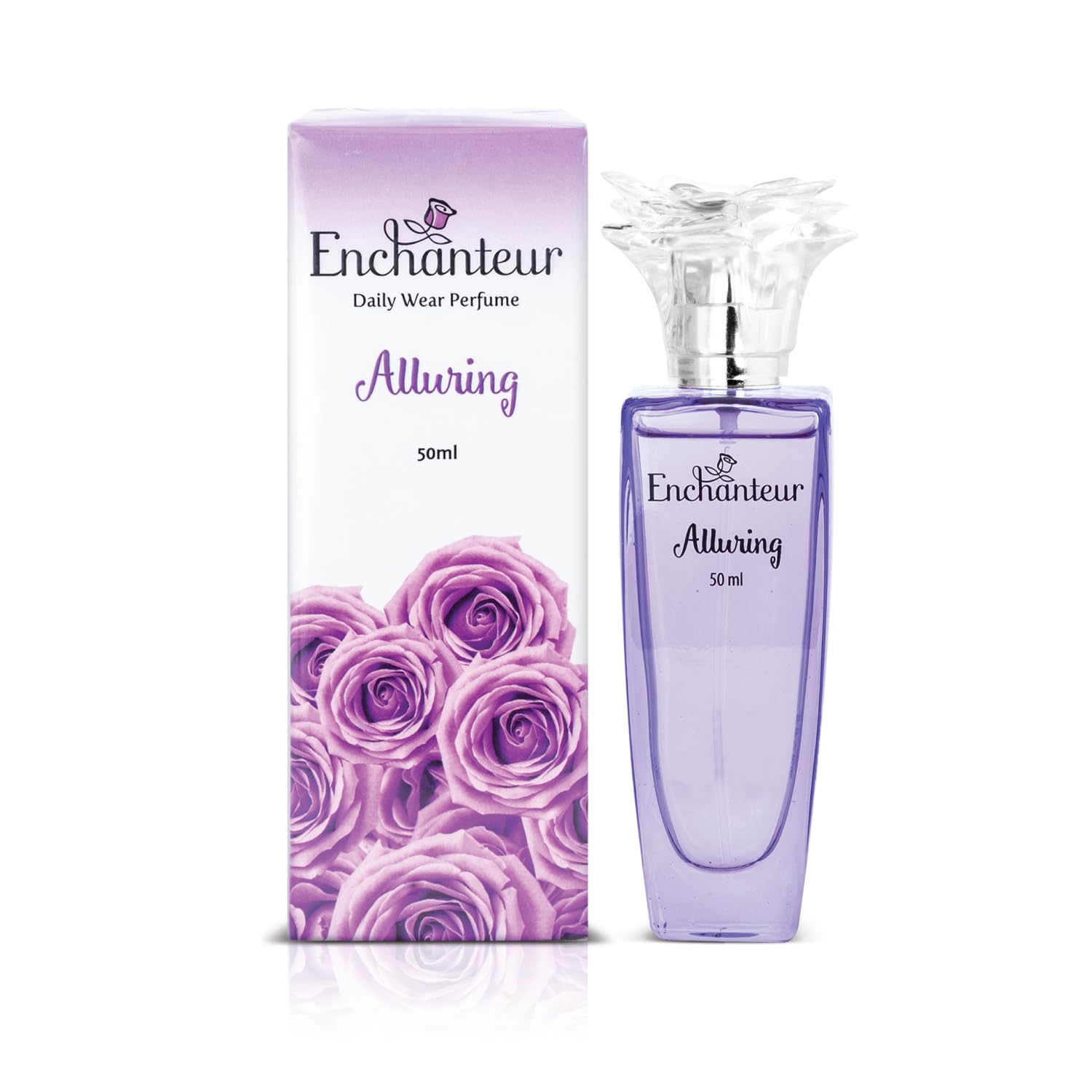 Enchanteur Alluring Perfume For Women, 50Ml - Rose, Liquid