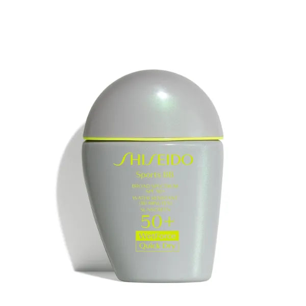 Shiseido Sports BB Cream SPF 50 with Sunscreen 30, Quick-Dry, Non-Sticky Formula for Natural, All Day Finish - Perspiration, Water & Transfer Resistant Non-Comedogenic