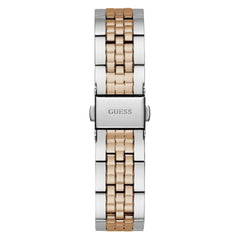 GUESS P SLV CS W/P RS GLD TOP PART W/CRYS/SUN WHT GLITZ DL/P SLV & RS GLD BRCT W/CRYS