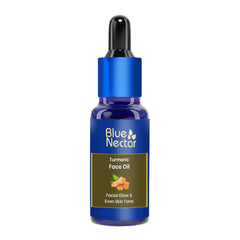 Blue Nectar Turmeric Face Serum for Glowing Skin | Plant-Based Oil for Glowing Skin | Tan Removal Brightening Serum for Face (16 Herbs, 30 ml)