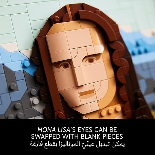 LEGO Art Mona Lisa Painting Set, Wall Model Kit for Adults to Build, Home, Living Room or Office Décor Idea, Creative Activity Gift for Men, Women, Him or Her 31213