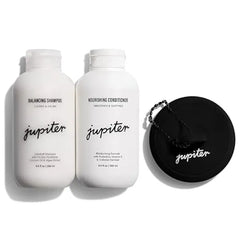 Jupiter Shampoo, Conditioner & Exfoliator Brush for Wet or Dry Hair Relieves Itchy, Flaky Hair & Scalp Color Safe, Sulfate Free, Vegan