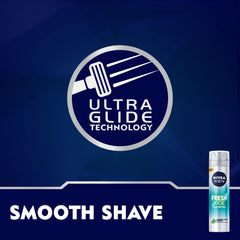 NIVEA MEN Shaving Gel, Fresh & Cool Mint Extracts - 200ml