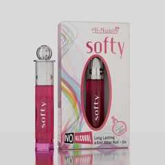 Al-Nuaim Softy Alcohol Free Attar Roll On for Men & Women - 6ml | Exquisite & Long Lasting Fragrance