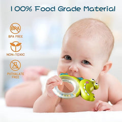 TOYBY Baby Rattles Toys Set Infant Toys for 0-3 Months Baby Toys 3-6 Months Newborn Toys, Infant Shaker Grab and Spin Rattles Toy for Babies 0-6-12 Months- 12PCS