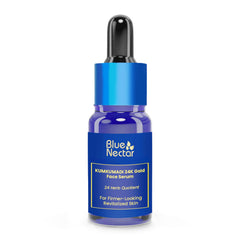 Blue Nectar 24k Gold Serum for Glowing Skin | Natural Kumkumadi Oil Serum for Face Infused with 24K Gold | Ayurvedic Face for Skin Brightening and Firming (24 Herbs, 10ml)