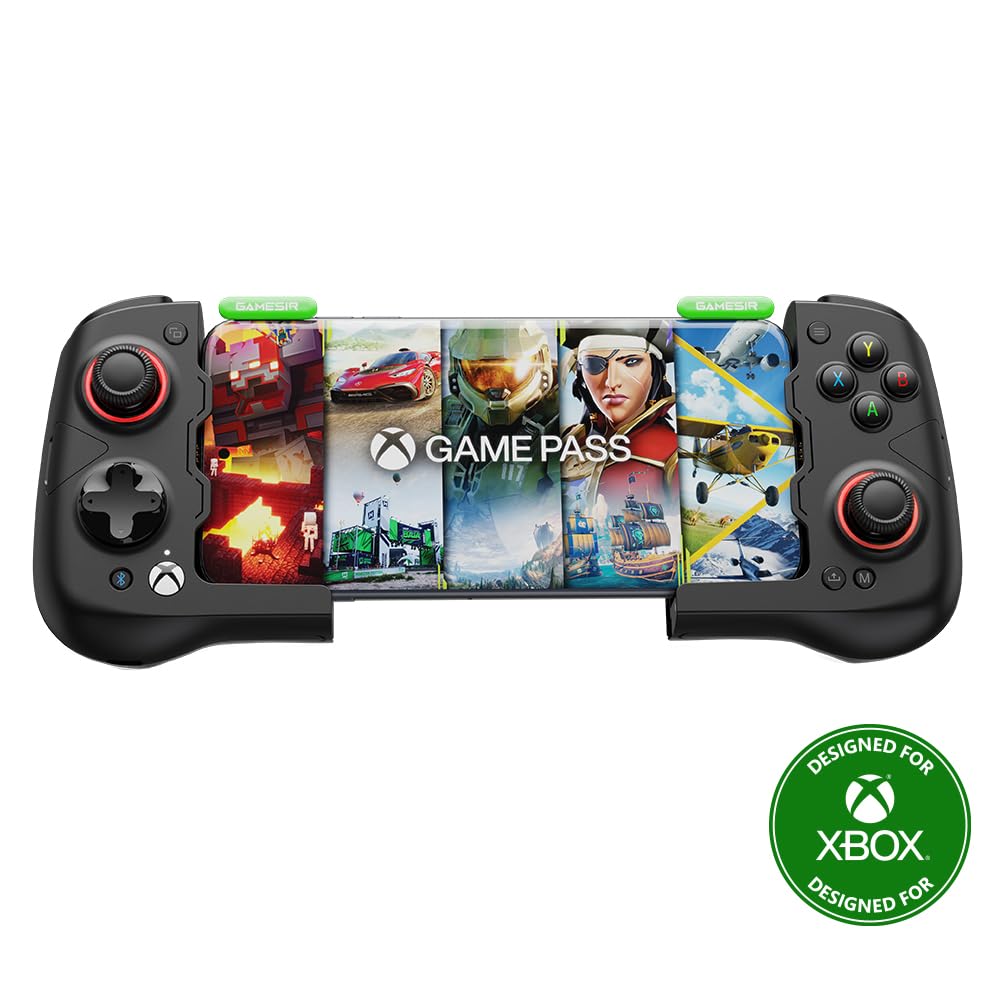 GameSir X4 Aileron Bluetooth Mobile Gaming Controller for Android with Hall Effect Joysticks - Play Soul Knight, Diablo Immortal, Minecraft, Fortnite, Dead Trigger 2, Asphalt 9: Legends & More