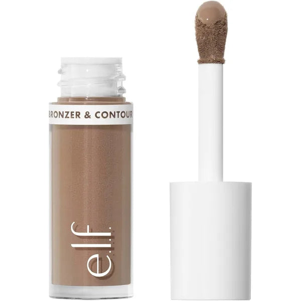 e.l.f. Camo Liquid Bronzer & Contour, Silky Highly Pigmented Formula, Creates a Long-Lasting Bronzed Glow & Natural Look, Vegan & Cruelty-Free, 1 Fair
