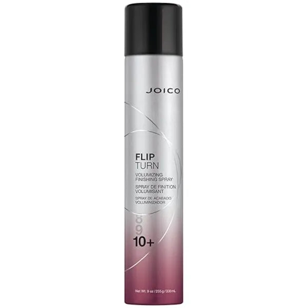 Joico Flip Turn Volumizing Finishing Spray | For Most Hair Types | Humidity Protection | Hold Level 10+ | Protect Against Pollution & Harmful UV | Paraben & Sulfate Free | 72 Hour Hold