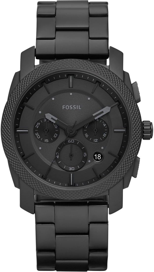 Machine chronograph black stainless steel watch best sale