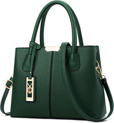 COCIFER Purses and Handbags for Women Shoulder Tote Bags Top Handle Satchel - Navy Green
