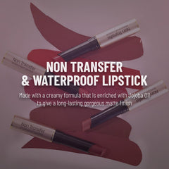 Swiss Beauty Non-Transfer Waterproof Lipstick with Jojoba Seed Oil | Matte Finish | Long-Lasting | Highly Pigmented | Shade- Bare, 3gm