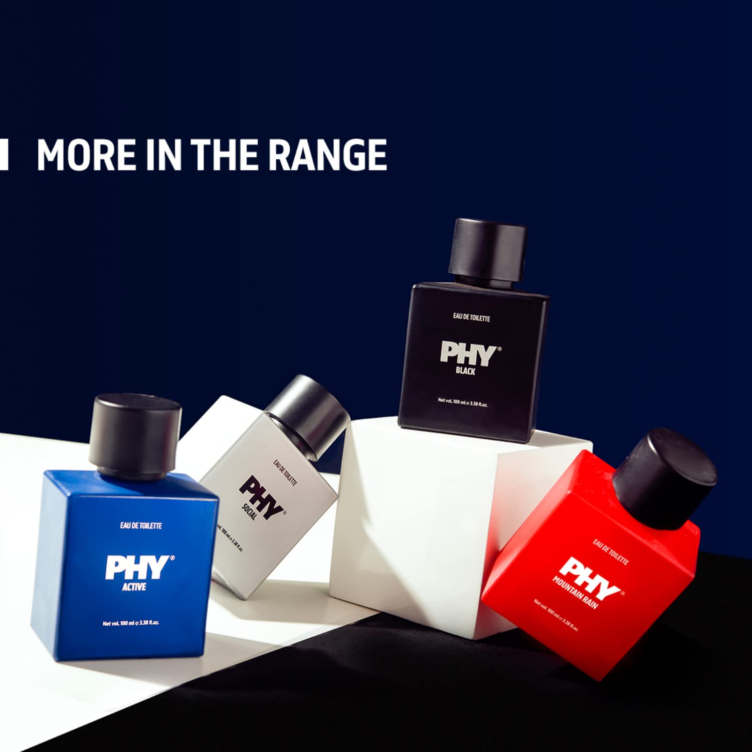Phy Black | Eau de Toilette | Indian Oud + Sichuan Pepper | The scent of luxury | Bold & Confident | Long-lasting perfume for Men | Premium Fragrance | 100 ml