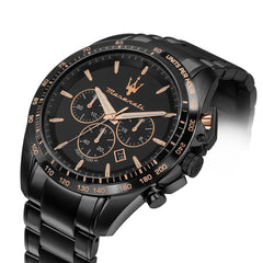 Maserati Traguardo 45 MM Chronograph Men's Watch - Black