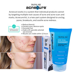 SKINLAB Acnecure Anti-Acne Face Cleanser | Disinfects Acne Prone Skin | With Salicylic Acid and Tea Tree Oil | 100ml