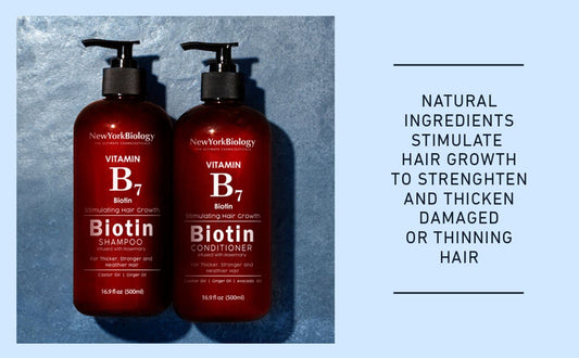 NEW YORK BIOLOGY THE ULTIMATE COSMECEUTICALS Biotin Shampoo for Hair Growth and Thinning Hair – Thickening Formula for Hair Loss Treatment – For Men & Women – Anti Dandruff - 16.9 fl Oz