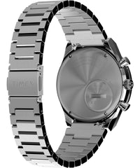 Timex Men's Chronograph Quartz Watch with Stainless Steel Strap TW2W53300, Silver, Modern