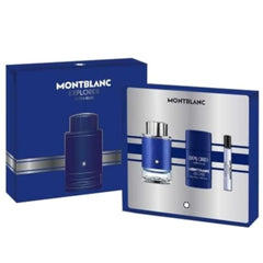 MONT BLANC EXPLORER ULTRA BLUE (M) SET EDP 100ML+ 7.5ML SPRAY + 75G DEOSTICK