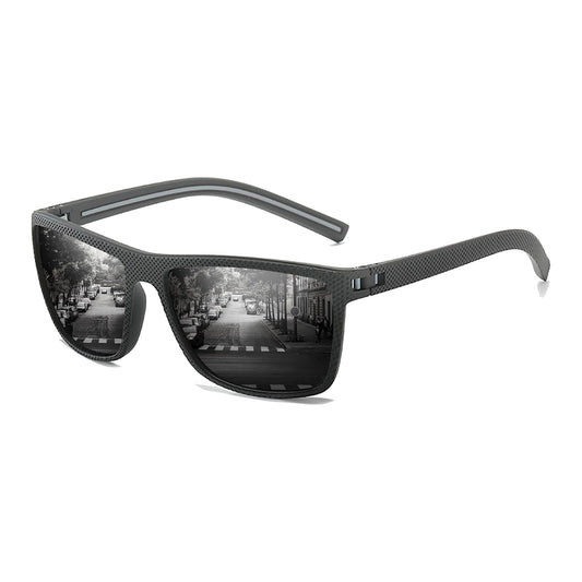 YUKANNA Polarized Men's Sunglasses Lightweight TR90 Frame Outdoor Sports Fashion Sun Glasses with UV400 Protection - Black Polarized Lens