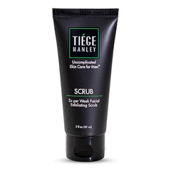Tiege Hanley Exfoliating Face Wash for Men, Gentle Fragrance Free Face Scrub With Apricot Seed Powder, Vitamin B3, & Allantoin, Cooling Exfoliator, Gentle on Sensitive Skin, Men’s Skin Care, 2 FL Oz