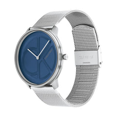 Calvin Klein CK ICONIC Unisex Watch, Analog - Silver Blue
