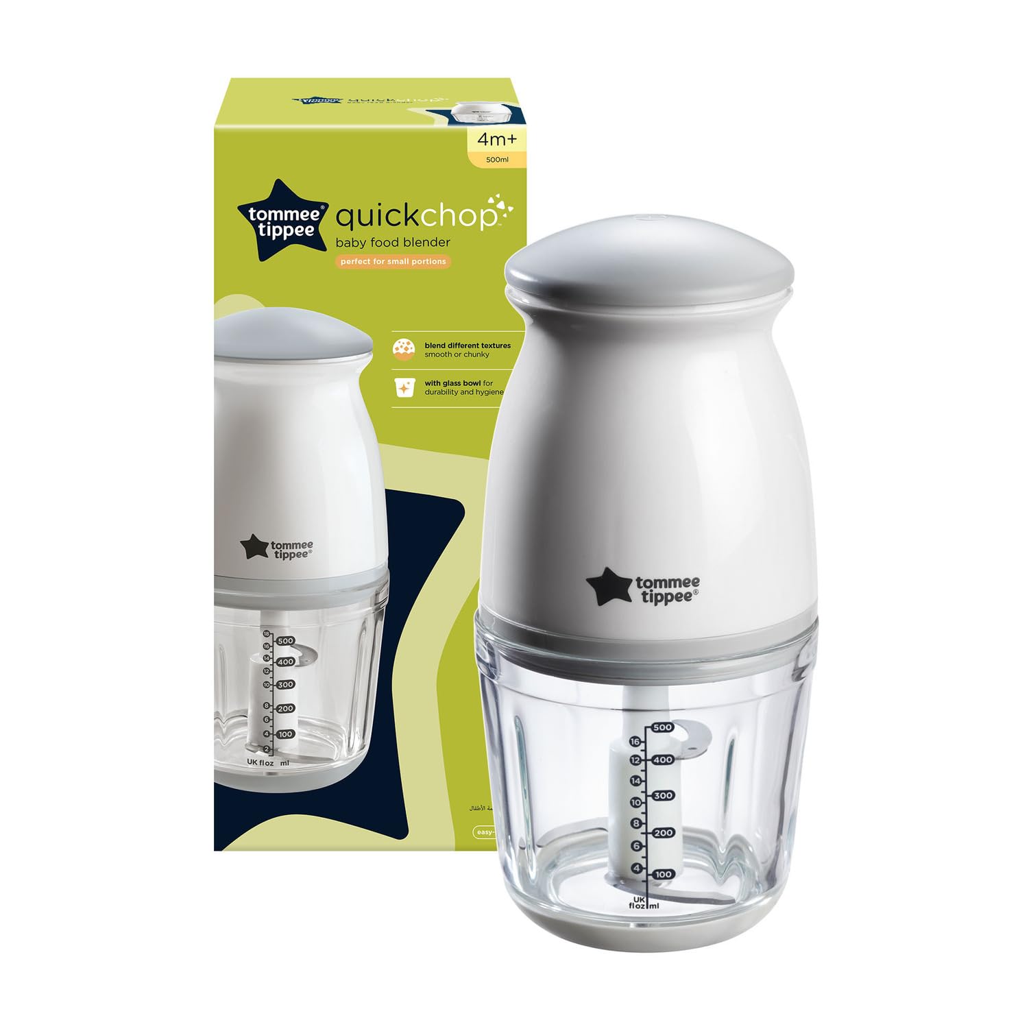 Tommee Tippee Quick-Chop Mini Baby Food Blender and Chopper for