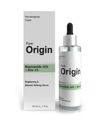 Pure Origin Niacinamide 10% + Zinc 1% Face Serum | Minimizes Skin Pores | Gives Smooths Texture | Enhances Skin Radiance | Eco-Friendly | Clinically Validated Serum | 30Ml