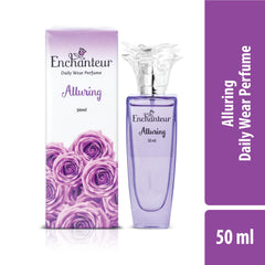 Enchanteur Alluring Perfume For Women, 50Ml - Rose, Liquid