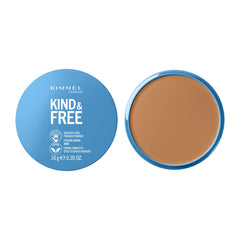 Rimmel London Rimmel KIND & FREE Pressed Powder Talc Foundation With Aloe Vera Tapioca To Animals Vegan 10g 0.35oz, shade 040 Tan