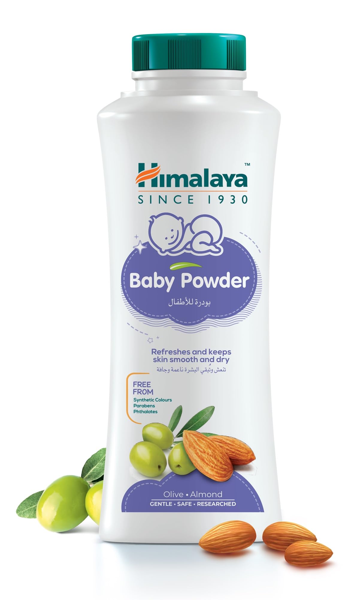 Himalaya Since 1930 Baby Powder | No Parabens, Phthalates & Synthetic Colors a Soft & Gentle Powder - 200g