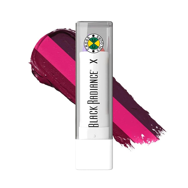 Black Radiance Cross Colours Lipstick Remix, 3-in-1 Pigmented Formula, Full-Coverage Ombre Effect, Smooth & Buttery Texture, Contours & Defines - Triple Threat