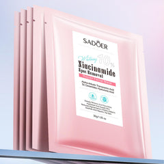Niacinamide Brightening Mask 10Pcs - Smoothing & Hydrating Facial Sheet Mask with Vitamin B3 to Fade Dark Spots, Even Skin Tone & Moisturize