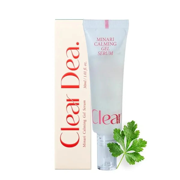 ClearDea Minari Calming Gel Serum for face K Beauty Hydrating & Soothing Face Serum with Korean Water Parsley, Green Tea, Mugwort & Lemon Balm Extracts Pack of 1