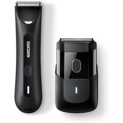 MANSCAPED The Handyman Compact Foil Face Shaver & The Lawn Mower 3.0 Plus Groin, Body & Ball Hair Trimmer - Men’s Portable Travel Facial Hair Groomer, USB-C Rechargeable Razors