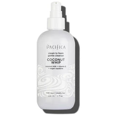 Pacifica Coconut Whip Cream to Foam Face Wash - Gentle Hydrating Facial Cleanser for Dry & Sensitive Skin, Moisturizing Daily Face Wash, Non-Comedogenic Vegan & Cruelty-Free, Dermatologist Tested 8oz