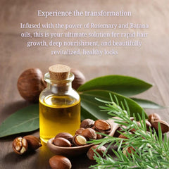 Batana & Rosemary Oil Hair Growth Treatment – Strengthens Follicles, Nourishes Scalp, Repairs Damage, Anti-Hair Loss Solution, Natural Ingredients, Suitable for All Hair Types (300mL)