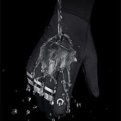 KASTWAVE Winter Gloves - Waterproof, Thermal, Touchscreen Friendly for Outdoor Sports, Running, Biking, and Driving - Unisex Design for Men and Women - Black