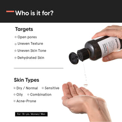 Minimalist PHA 3% Alcohol Free Toner, 150 ml | Pore Tightening & Mild Exfoliation For Oily, Acne Prone, Sensitive & Normal Skin | Hydrating Face Toner For Glowing Skin