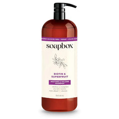 Soapbox Biotin & Super Fruit Shampoo for Volume, 33.8 oz