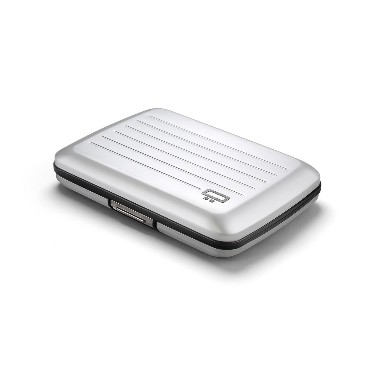 Aluminium Smart Case V2 Wallet - Metal Clasp - RFID Blocking Card Holder - Holds up to 10 Cards and Banknotes - Aluminum Silver