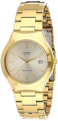 Casio Leather Band Watch Gold